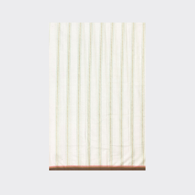 White Striped Cotton Lungi Details | Trendz City