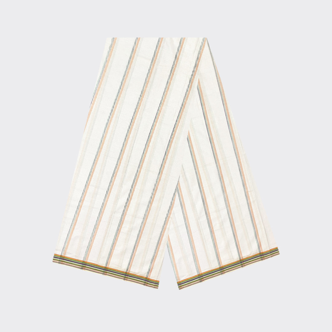 White Striped Cotton Lungi | Trendz City