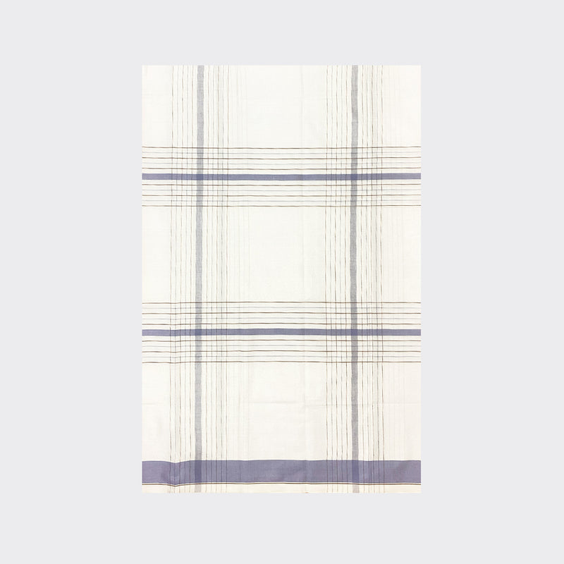 White Striped Cotton Lungi Details | Trendz City