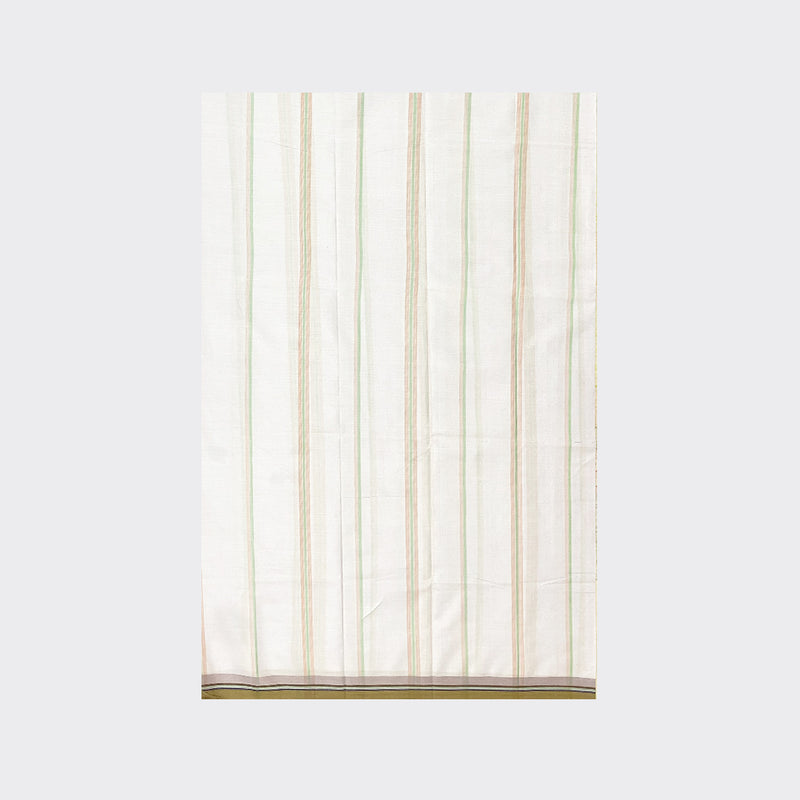White Striped Cotton Lungi Details | Trendz City