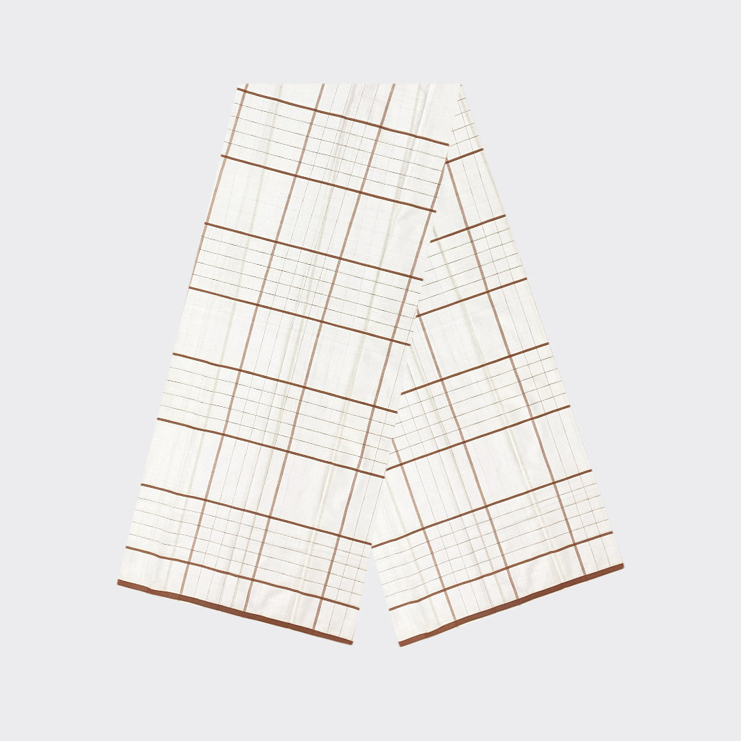 White Striped Cotton Lungi | Trendz City
