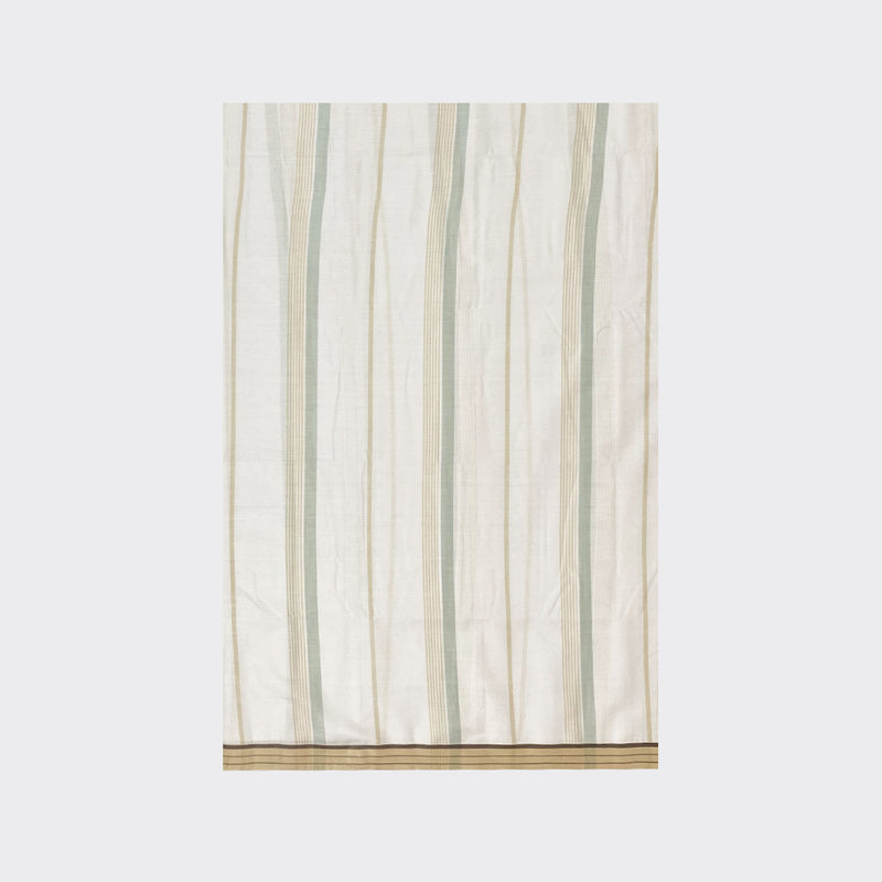 White Striped Cotton Lungi Details | Trendz City